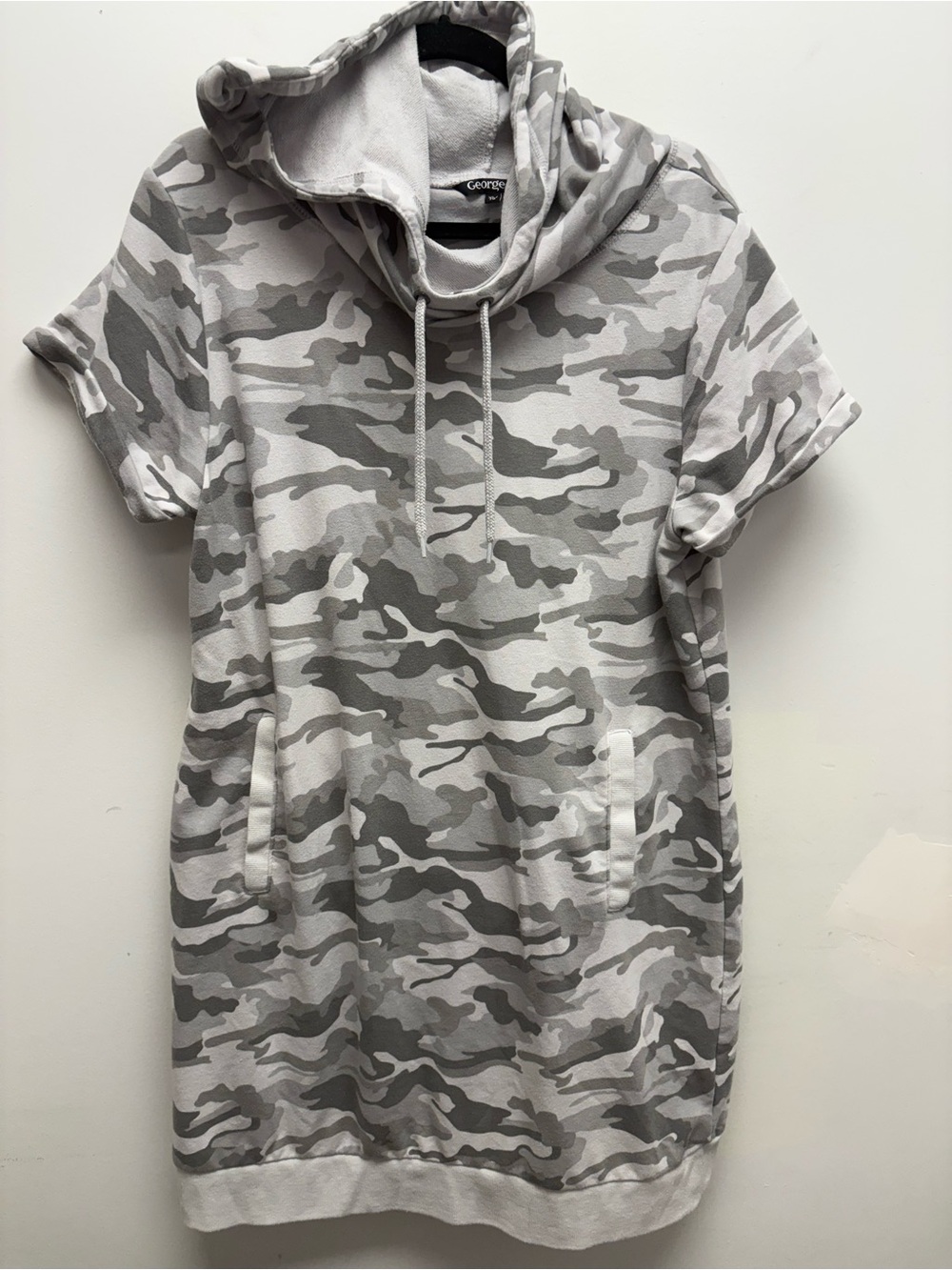 🤍 George Grey Camo Hoodie Dress – Size XL 🤍 Looks Brand New!